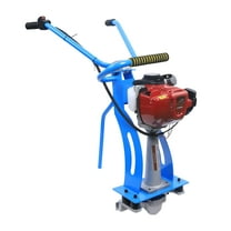 Vibrating Concrete Power Screed with 35.8cc Four-Stroke Engine, 573lbs Force, High Frequency for Efficient Floor Leveling, Durable Steel Frame and Shock Absorbing Handle
