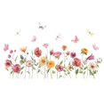 thumbnail image 3 of Calcomanía Adhesiva Kasubeso Jardín Acuarela Flores Mariposas, 3 of 5