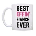 thumbnail image 2 of ThisWear Newly Engaged Gifts Best Effin Fiance Ever Love Coffee Cups 11 ounce 2 Pack Coffee Mugs Pink, 2 of 4