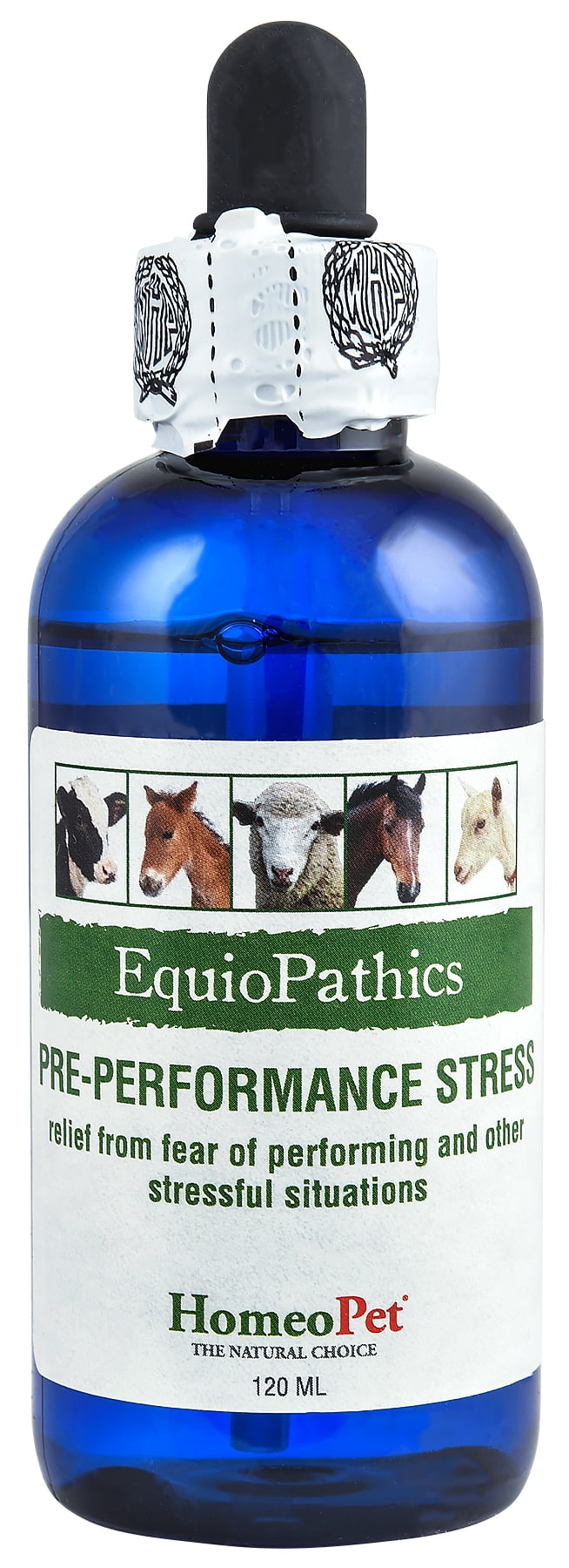 Equiopathics® PrePerformance Stress Natural Horse Supplement by HomeoPet® All Natural, 120 mL