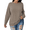 Coffee, variant on NISVIYA Plus Size Sweatshirt for Women Lightweight Loose Fit Crewneck Pullovers 2025 Trendy Fall Long Sleeve Tops