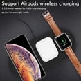 thumbnail image 3 of Chargeur Sans Fil Rapide 3 en 1 Compatible pour Apple Watch iPhone 12 Airpods, 3 of 7