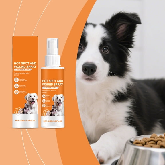 Eeljoy Pet Skin Care Spray 100Ml, Gentle Daily Cleansing For Cats & Dogs, Natural Plant Extracts For Sensitive Skin