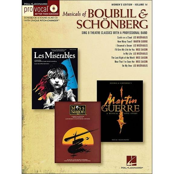 Musicals of Boublil  Schonberg: Pro Vocal Womens Edition Volume 14