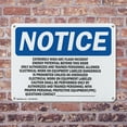 thumbnail image 4 of (2 Pack) Extremely High Arc Flash Incident Energy OSHA Notice Sign 10 Inch X 7 Inch Plastic Sign, Weather Resistant, UV Protected for Workplace, Business, and Construction Site, Made in, 4 of 8