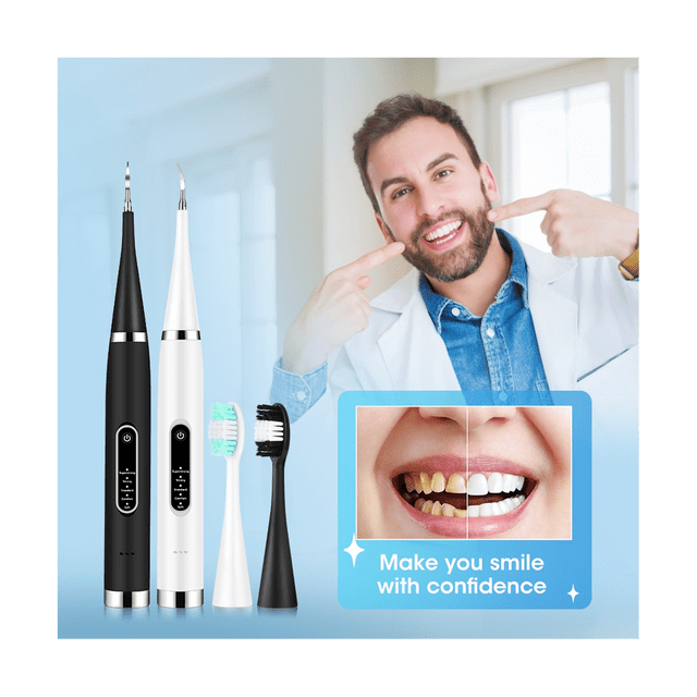 Escarificador Dental UltrasóNico Para Eliminar Manchas De Sarro De Dientes, Eliminador De CáLculo Dental, Placa Dental SóNica EléCtrica, Piedra Dental Negra