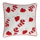 thumbnail image 2 of Funda de almohada navideña de terciopelo decorativa bordada 45cm x 45cm, 2 of 9
