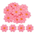 thumbnail image 1 of Parche de flores de Uxcell para planchar, bordado, parche de flores para reparación de ropa, mochila 3.54x3.54" 15 Pcs (Rosa), 1 of 7
