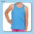thumbnail image 6 of Basico Girl's Racer Back Tank Top 100% Cotton Sleeveless, 6 of 7