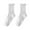 White, variant on ZHENHONG Crew Socks for Women Ruffle Edge Socks Ruffle Edge Ladies Socks Soft Breathable Stylish Mid Tube Socks For Women