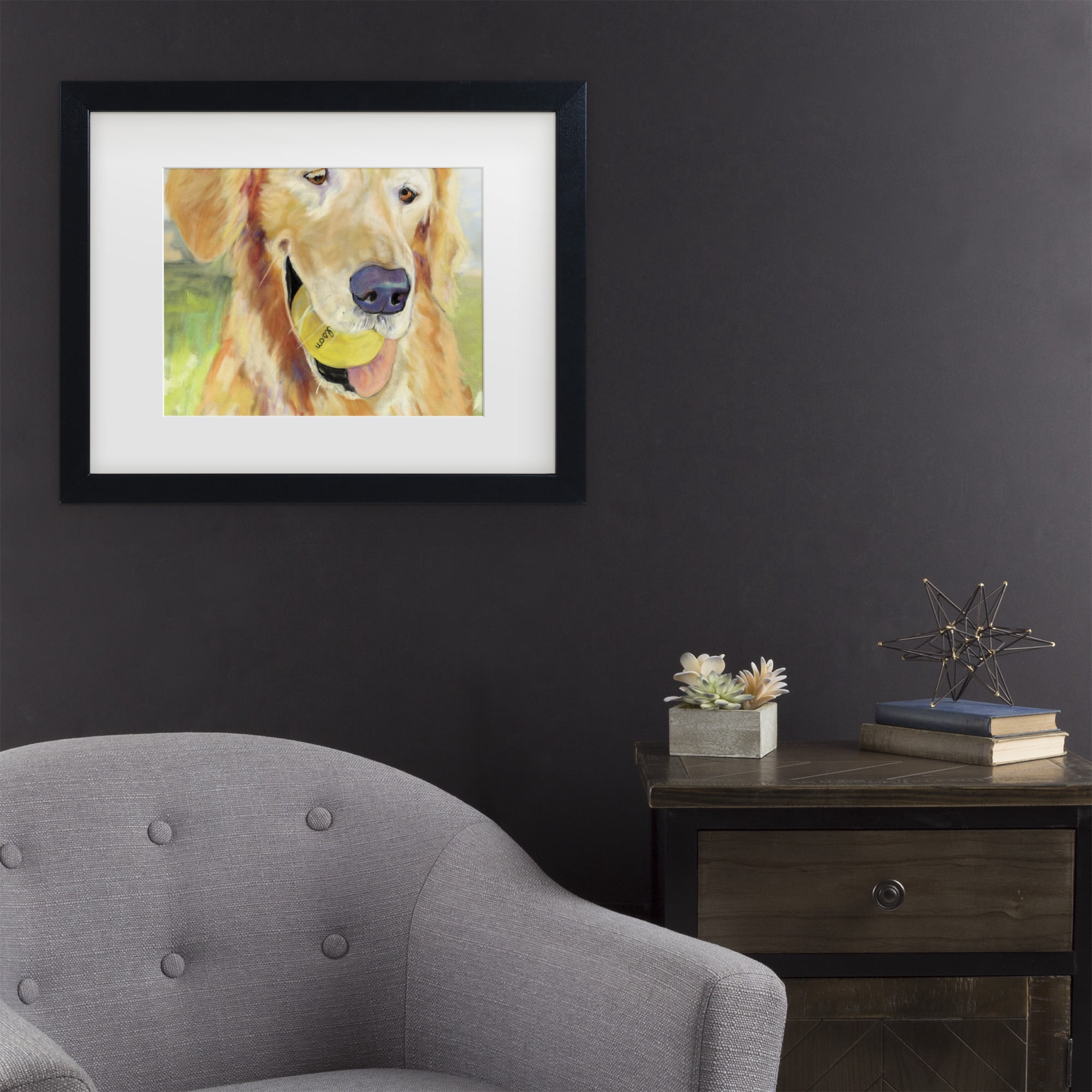 Trademark Fine Art 'Gus' Canvas Art by Pat Saunders-White