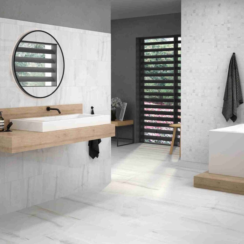 The Tile Life Amsterdam 2" x 2" Gris Matte Porcelain Mosaic Floor and Wall Tile 1 Sheet