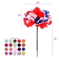 thumbnail image 4 of 100-Pack Silk Carnation Picks, Red, White & Blue, Patriotic Floral Accents, Perfect for Celebrations & Festive Decor, 4 of 6