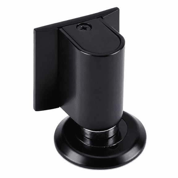 ABPETE Magnetic Door Stopper, No-Drill Low-Profile Door Holder with Strong Magnetic Catch, Bottom-of-Door Doorstop for Keeping Interior Doors Open, Fits Gaps up to 22 mm, Black