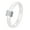 White, variant on Women's Ceramic Square Cubic Zirconia Inlay 4MM Wedding Band Ring White Size 8