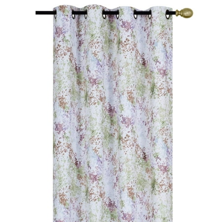 Kashi Home Amanda 52x84 Inch Curtain Panel With Grommets Soft Fabric Room Darkening Light Reducing Window Treatment Panel For Living Room Bedroom