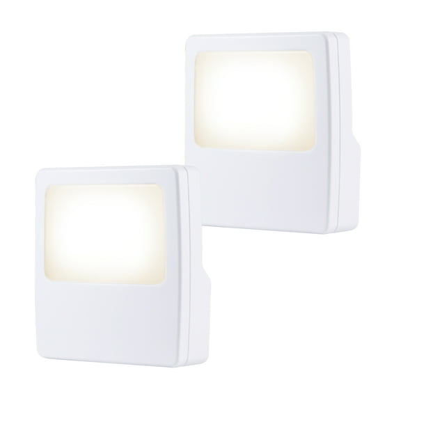 GE Always On LED PlugIn Night Light, 2Pack, Soft White Glow Walmart