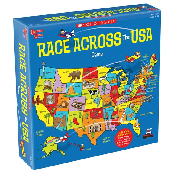 University Games Scholastic Race Across The USA Game