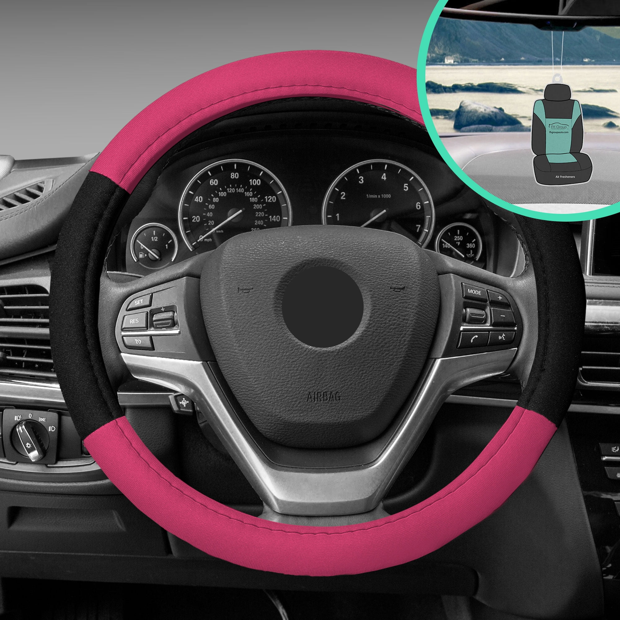 Cool Car Steering Wheel Cover Bling Shining amarillo