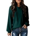 thumbnail image 2 of Lightweight Hoodies for Women 2025 Long Sleeve Plain Hooded Sweatshirt Pullover Tops Fall Outfits, 2 of 6