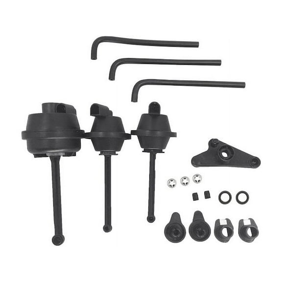 Intake Manifold Air Flap Runner Repair Kit with Actuator - Compatible with 2009 - 2011 Mercedes-Benz C300 2010