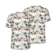 thumbnail image 6 of Rocae Flamingo Palm Trees for Breathable Men's Baseball T-Shirt Fashionable Casual Baseball Jersey, Moisture-wicking Sportswear XX-Large, 6 of 9