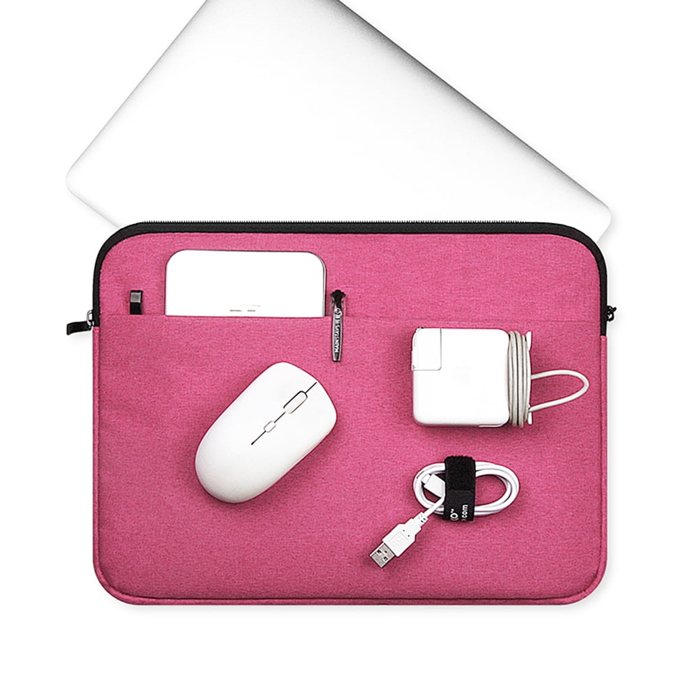 AmCase Neoprene Laptop Sleeve For 13.3" Chromebook - Protective Pink Case/Bag