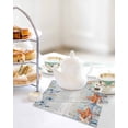 thumbnail image 4 of Orange Blue Starfish Coastal Kitchen Dish Towels for Drying Dishes Set of 4, Summer Beach Eucalyptus Vintage Waffle Weave Microfiber Hand Tea Bathroom Towels Quick Dry & Absorbent Towel 12x12, 4 of 7