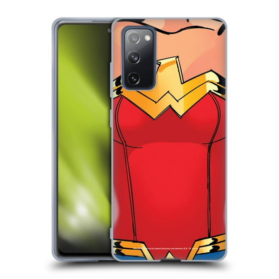 Head Case Designs Officially Licensed Wonder Woman DC Comics Logos Costume Soft Gel Case Compatible with Samsung Galaxy S20 FE / 5G