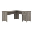 thumbnail image 1 of Bush Furniture Salinas Bureau en L avec Rangement, 60 Po L, Gris Bois Flotté, 1 of 5
