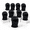 Black-12, variant on 12 Pack Spray Sock Head Socksters Hood Mask Black