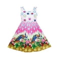 thumbnail image 1 of Girls Dress Chinese Peacock Peony Flower Circle Pattern 6 Years, 1 of 4