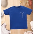 thumbnail image 4 of Shop4Ever Jesus Cross Cursive Script Pocket Size Toddler's Cotton T-Shirt 4T Royal Blue, 4 of 6