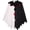 Black+White, variant on Jiibva Clown Costume Cloak Ruffled Collar Pom-Pom Accent Poncho Black 70cm