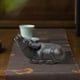 thumbnail image 1 of Adorno de mascota de té, estatua artesanal, arte hecho a mano, escultura en miniatura para mesa, decoración de té, accesorios de té, armario,, 1 of 10