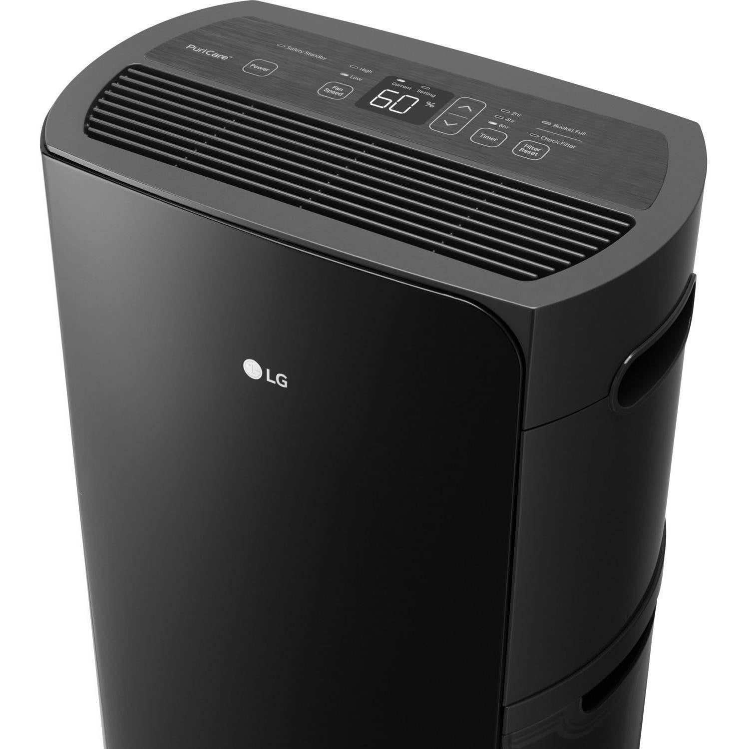 Lg Puricare 70 Pint Dehumidifier In Black Walmart Com Walmart Com