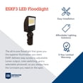 thumbnail image 2 of Lithonia Lighting All-in-One LED Flood Light, Waterproof LED Outdoor Light Fixture with Adjustable Brightness and Color Temperature, Yoke or Slipfitter Mount Dusk to Dawn Outdoor Lighting, UVOLT, 2 of 9