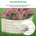 thumbnail image 6 of Aoodor Metal Raised Garden Bed - 42''(L) x 24''(W) x 17''(H) - Outdoor Garden Planter Box for Vegetables, Flowers, and Herbs - Beige (Set of 2), 6 of 8