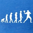 thumbnail image 3 of CafePress - Football Quarterback Evolution T Shirt - Womens Football Shirt, 3 of 4