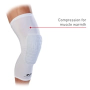 McDavid Sports Hex Tech Basketball Knee Sleeve Pair, White, Small/Medium