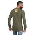 thumbnail image 3 of Elephant Unisex Long Sleeve Tee (Military Green, 2XL), 3 of 3