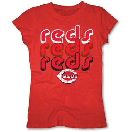 MLB - Cincinnati Reds Red Girls Crewneck T-Shirt