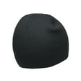 thumbnail image 3 of Top Headwear Solid Winter Short Beanies, Charcoal, 3 of 4