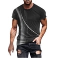 thumbnail image 1 of Birdeem Chemises pour Hommes Hommes Imprimé Manches Courtes Col Rond T-Shirt Décontracté Mode Manches Courtes, 1 of 12