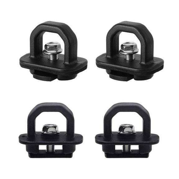 4pcs Aluminum Truck Bed Cargo Tie Down Anchors Hooks for Pickup Secure Fixing