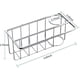 thumbnail image 2 of Soporte para esponja adhesiva de 360 grados, colgador para paños de cocina y soporte para cepillos, organizador de fregadero 3 en 1, acero inoxidable 304 SUS, resistente al óxido y al agua, 2 of 8