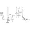 thumbnail image 2 of Faucet 5" Gneck Spt 2" Hndl Inlet+Stop, 2 of 3
