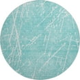 thumbnail image 2 of Addison Rugs Mayfield Washable Transitional Lines Teal Round Rug, 8' x 8', 2 of 5