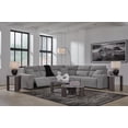 thumbnail image 5 of Signature Design by Ashley Surmour Triangle End Table with Faux Marble Top, Weathered Gray, 5 of 8