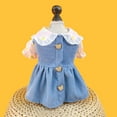 thumbnail image 1 of Xiao Hua Vestido para cachorro, bonito vestido de princesa para gato, falda para perritas pequeñas (A52, L), 1 of 4
